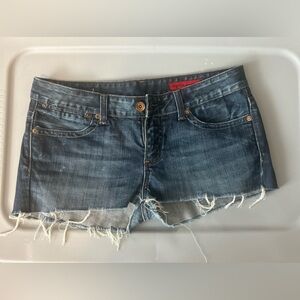 Vigoss Jeans denim cut off shorts.